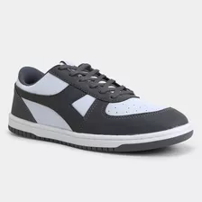 Tênis Diadora Masculino Original - Cor: Branco Chumbo