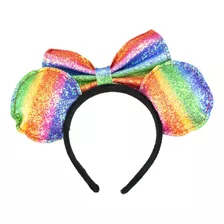 Tiara Laço Orelhas Arco-íris Minnie - Disney