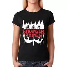 Camisas Femininas Series Netflix - Stranger Things Algodão