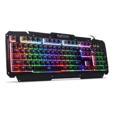 Teclado Gamer Semi-mecânico Led Rgb Alumínio Resistente