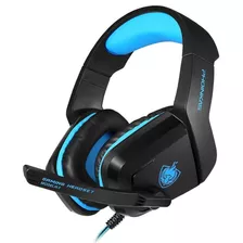 Auricular Gamer Gaming Phoinikas H1 Pc Mic Vincha + Color Azul