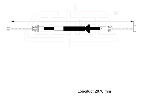 Cable Liberador De Cofre Para Ford Escape Xls 2.0l 2001 Foto 2