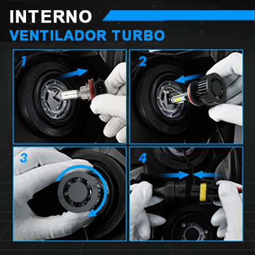 Kit Focos Led Fzpjjnb H9+h11+h11 Para Volvo S80 2007-2013 Foto 7