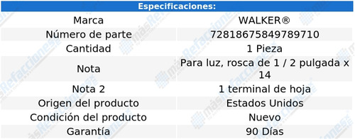 Sensor Temp Refrigerante Electra De 1969 A 1977 Walker Foto 6