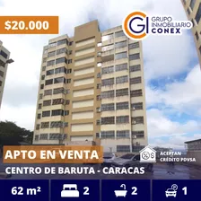 Se Vende Apartamento 62m2 2h/2b/1p Baruta 3740