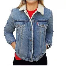 Campera Levis De Mujer Jean Con Corderito 100% Original !!!