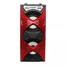 Caixa De Som Bluetooth Radiodifusão D-bh4202 Vermelha Grasep