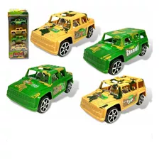 4 Carrinhos Jeep Camuflados A Fricçao Barato Carro Brinquedo