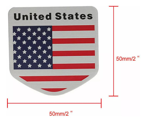 Emblema Bandera Estados Unidos Ford Chevrolet Jeep Dodge Gmc Foto 5