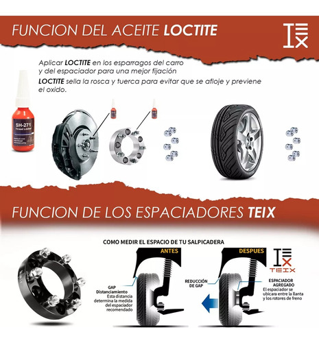 Kit De Espaciadores Teix 6x139.7 1.25 Toyota Pickup 80-1995 Foto 7