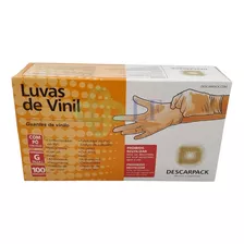 Luva Descarpack De Vinil Com Pó Talco Vinilo Tamanhos P M G