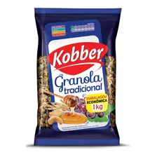 Granola Kobber Tradicional Cereais Mel Passas E Castanha 1kg