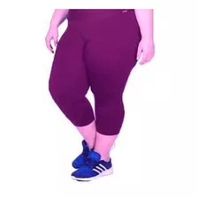  Calça Corsário Plus Size G1 G2 G3 Cintura Alta Lisa 