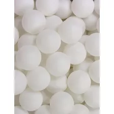 100 Pelotitas Ping Pong Blancas Sin Costura Polivinilicas