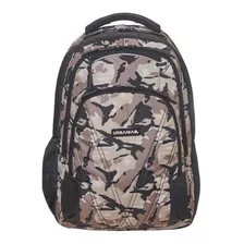 Mochila Portalaptop Urbania Juvenil Camuflaje Back Pack Color Negro