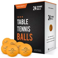 Pelotas De Ping Pong Naranja, Pro-spin, 3 Estrellas Caja 24.