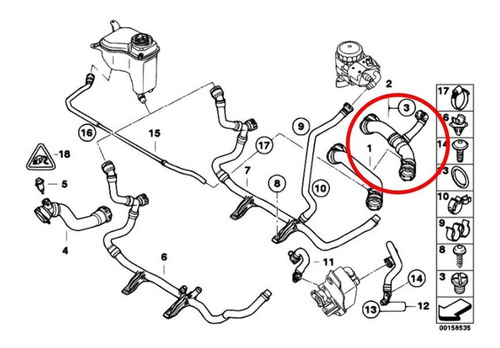 Manguera Radiador Bmw Serie 1 E87-e81-e82  Foto 6