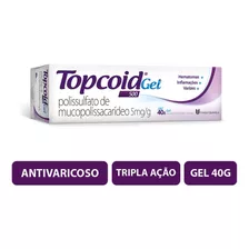 Topcoid Gel 500 40g Para Inflamações, Varizes E Hematomas