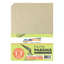 Papel Paraná Para Cartonagem Marpax 1,7mm A4 210x297mm 10un