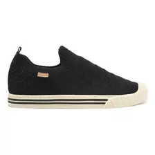 Tênis Anacapri Slip On Preto Alê Knit Reforçado Feminino