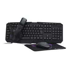 Combo Gamer Para Jogo Teclado Mouse Rgb Mousepad E Headset