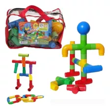 Brinquedos Para Montar Blocos De Construção Tubo Mania