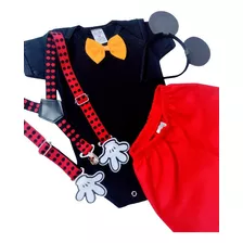 Roupa Fantasia Para Menino Mickey Infantil Conjunto C/orelha