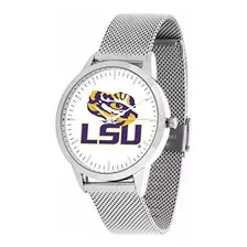 Lsu Tigres Reloj De Pulsera De Malla Banda De Plata