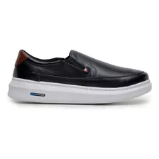 Sapatenis Masculino Mocassim Slip On 100% Couro Legitimo 