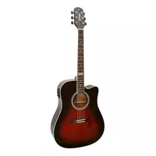 Violão Giannini Performance Gf1d Ceq Aço Brown Red Burst Orientação Da Mão Destro