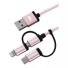 Cabo Usb Nylon Carregador Rápido Compativel iPhone Celular