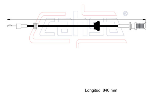 Cable Velocmetro Para Nissan Pulsar Nx 1.6l 1989 Foto 2