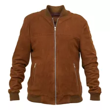 Campera Hombre Cuero Premium Gamuza Entallada Kevin Briganti