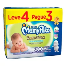 Toalha Lenços Umedecidos Mamypoko Toque Suave 200 Unds