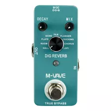 Pedal De Reverberación M-vave Dig 9 Efectos De Reverberación