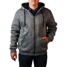 Sudadera Hoodie Hombre Borrega Con Capucha Negro Reimer