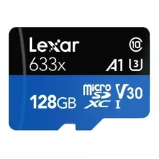 Cartão De Memória Lexar Lsdmi128bb-633a High-performance 633x Com Adaptador Sd 128gb