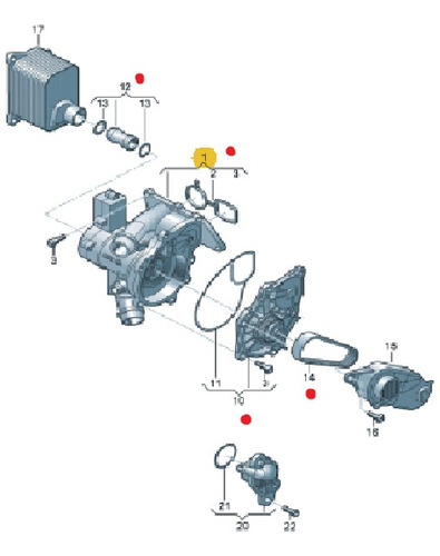 Bomba Agua Termostato Gti Mk7 Cupra Audi A3 S3 Tt 06l121111h Foto 7