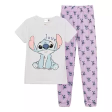 Pijama Niñas Manga Corta Lilo & Stitch Original Disney® 