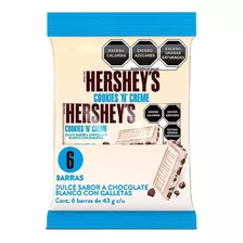 Barras De Chocolate Hershey's Cookies N Creme 6 Pack 43g