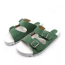 Sandalia Feminina Barth Shoes Birken Munique Camurça