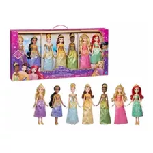 Disney Princesas Kit De 7 Muñecas Vestidos De Fiesta
