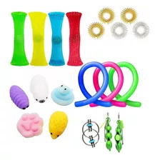 20 Pcs Sensory Fidget Descompressão Toy Set Pop Toys