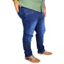 Calça Jeans Masculina Lycra Tamanho Grande Plus Size