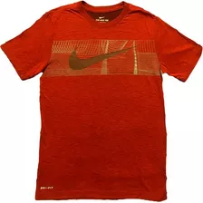 Remera Nike Rojo Talle S Deportiva Dri-fit