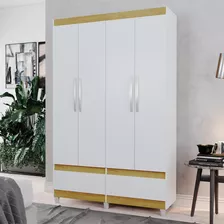 Roupeiro Com 2 Portas Kanazawa Branco Mel