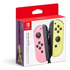 Control Joy Con L R Rosa Pastel Amarillo Pastel Switch Nuevo