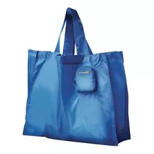 Bolsa De Compras Plegable Travel Blue Color Azul