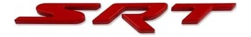 Emblema Srt Rojo Cherokee Challenger Charger Dodge 12-22 Foto 2