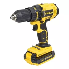 Taladro Atornillador Inalámbrico De 13mm Stanley Scd20c2k 20v + Accesorio Con Maletín De Transporte 220v 50hz